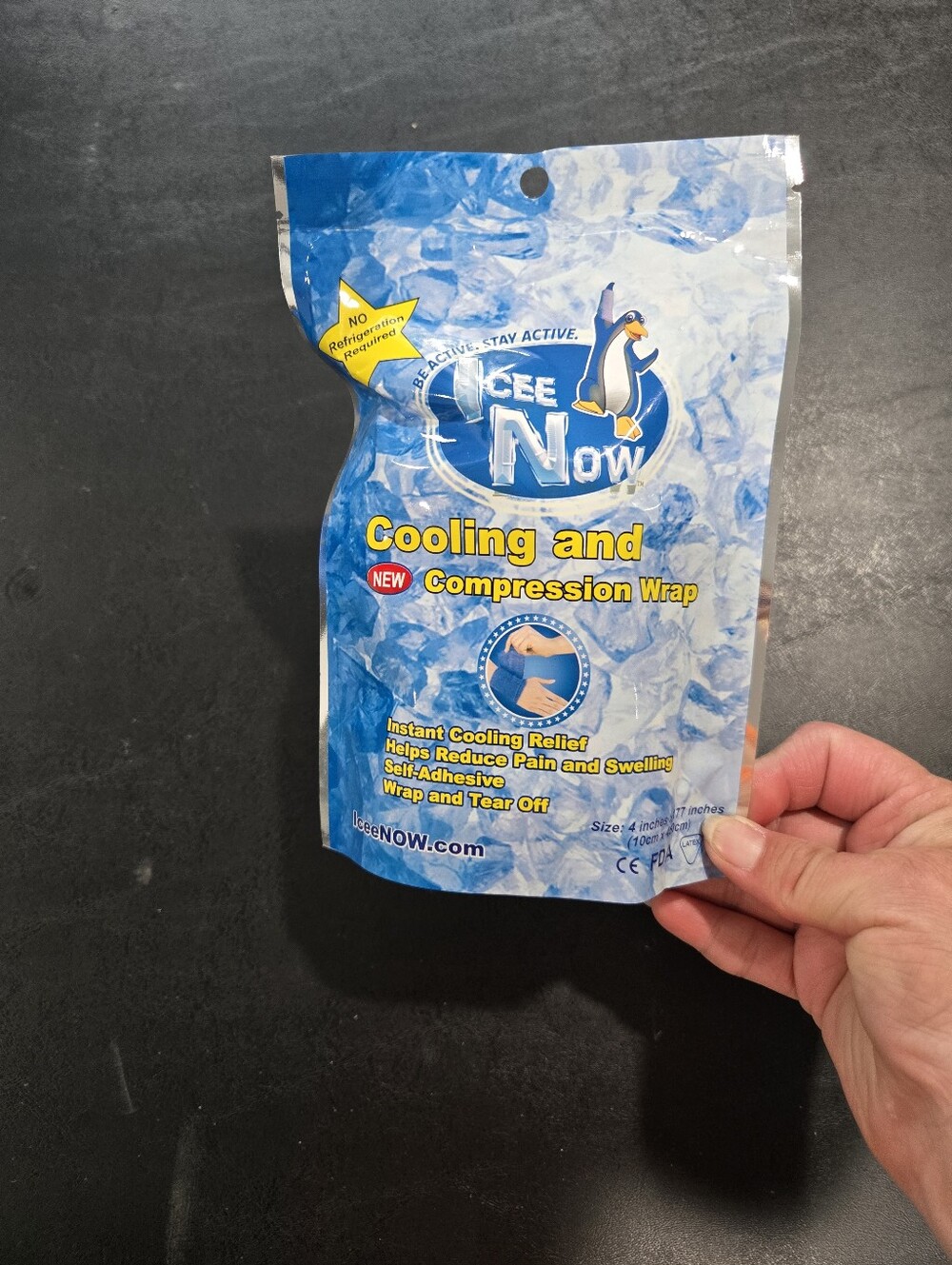 Icee Now Cooling and Compression Wrap - Blue